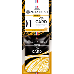 Подвесной картонный ароматизатор пластинка "PRIME CARD" №1.  Аромат-"DIOR EAU SAUVAGE "