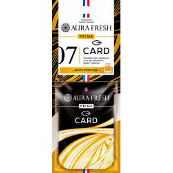 Подвесной картонный ароматизатор пластинка "PRIME CARD" №7.  Аромат-"AZZARO-WANTED"