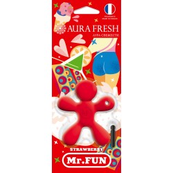 Полимерный освежитель воздуха на дифлектор “MR.FUN”. Аромат – “Strawberry”