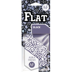 Подвесной картонный ароматизатор пластинка "FLAT".  Аромат-"BLACK"