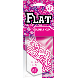 Подвесной картонный ароматизатор пластинка "FLAT".  Аромат-"BUBBLE GUM"