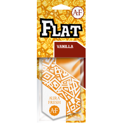 Подвесной картонный ароматизатор пластинка"FLAT".  Аромат-"VANILLA"