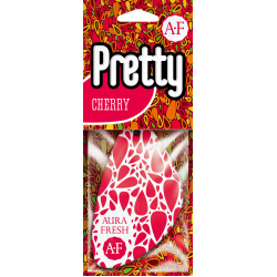 Подвесной картонный ароматизатор пластинка "PRETTY".  Аромат-"CHERRY"