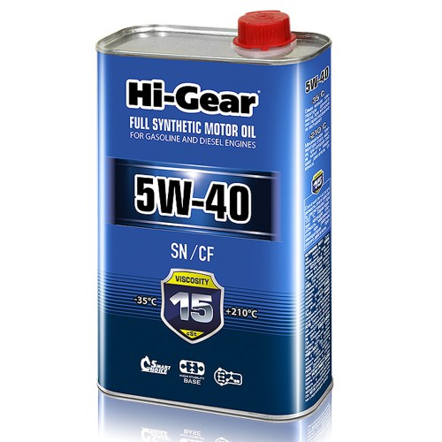 5W-40 SN/CF  Масло моторное синтетическое. 1 литр.
